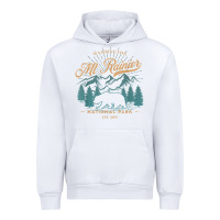 White mount rainier national park washington usa vacation hiking Urban Hoodie - linhVisuals