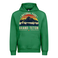 Emerald national park grand teton vintage retro hiking Urban Hoodie - linhVisuals