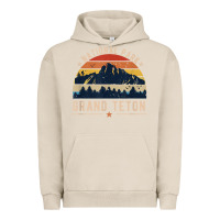 Pigment French Oak national park grand teton vintage retro hiking Urban Hoodie - linhVisuals