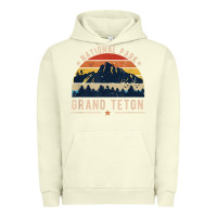 Pigment Pistachio national park grand teton vintage retro hiking Urban Hoodie - linhVisuals
