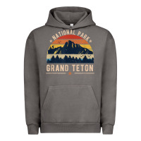 Pigment Tornado national park grand teton vintage retro hiking Urban Hoodie - linhVisuals