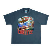 Midnight Navy This is gods country Urban Heavy Tee - FaDigitalArtStudio