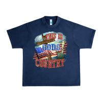 Navy This is gods country Urban Heavy Tee - FaDigitalArtStudio