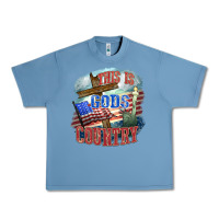 Pebble Blue This is gods country Urban Heavy Tee - FaDigitalArtStudio