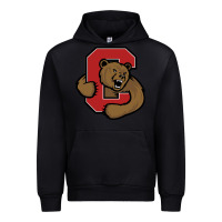 Black Cornell Big Red Urban Hoodie - linhVisuals