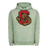 Pigment Oil Green Cornell Big Red Urban Hoodie - linhVisuals