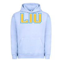 Pigment Grape Ice Liu Gold Wordmark Urban Hoodie - linhVisuals