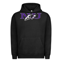 Pigment Black Niagara Purple Eagles Urban Hoodie - linhVisuals