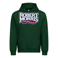 Forest Green Robert Morris Colonials Wordmark Urban Hoodie - linhVisuals