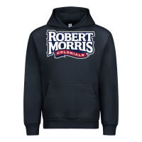 Navy Robert Morris Colonials Wordmark Urban Hoodie - linhVisuals