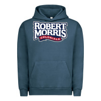 Pigment Midnight Navy Robert Morris Colonials Wordmark Urban Hoodie - linhVisuals