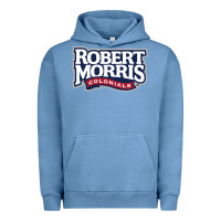Pigment Pebble Blue Robert Morris Colonials Wordmark Urban Hoodie - linhVisuals