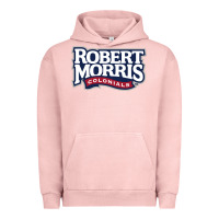 Pigment Salmon Robert Morris Colonials Wordmark Urban Hoodie - linhVisuals