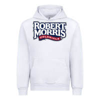 White Robert Morris Colonials Wordmark Urban Hoodie - linhVisuals