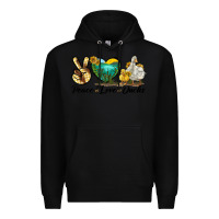 Black Peace Love Ducks Premium Hoodie - LillyAllenDesigns