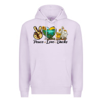Lilac Peace Love Ducks Premium Hoodie - LillyAllenDesigns