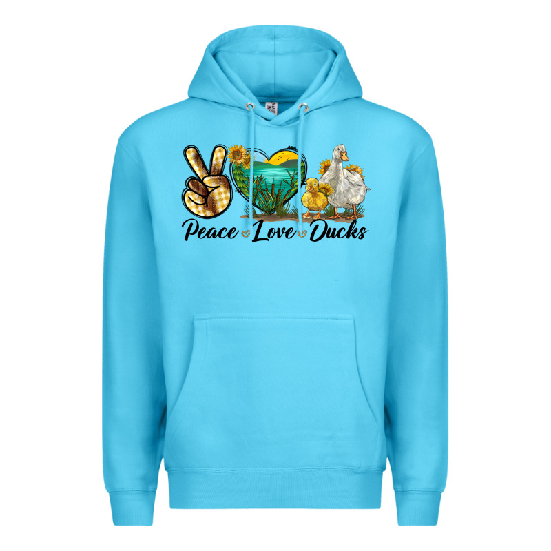 Peace Love Ducks Premium Hoodie by LillyAllenDesigns | Teevron