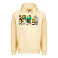 Pina Colada Peace Love Ducks Premium Hoodie - LillyAllenDesigns