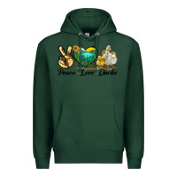 Sports Green Peace Love Ducks Premium Hoodie - LillyAllenDesigns