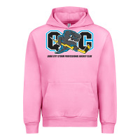Fuchsia Pink quad city storm Urban Hoodie - linhVisuals