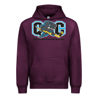 Mauve Wine quad city storm Urban Hoodie - linhVisuals