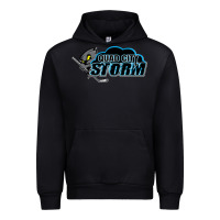 Black quad city storm Urban Hoodie - linhVisuals