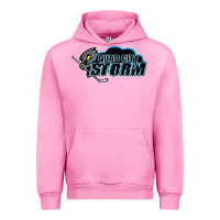 Fuchsia Pink quad city storm Urban Hoodie - linhVisuals