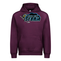 Mauve Wine quad city storm Urban Hoodie - linhVisuals