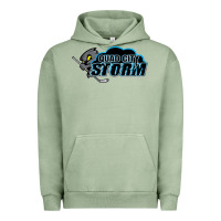 Pigment Oil Green quad city storm Urban Hoodie - linhVisuals