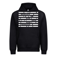 Black Everything is fine trust your government Urban Hoodie - linhVisuals