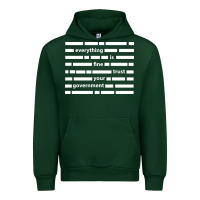 Forest Green Everything is fine trust your government Urban Hoodie - linhVisuals