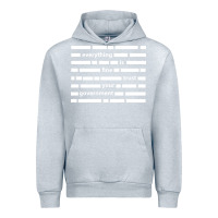 Heather Grey Everything is fine trust your government Urban Hoodie - linhVisuals