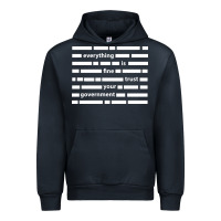 Navy Everything is fine trust your government Urban Hoodie - linhVisuals