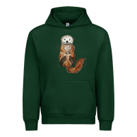 Forest Green otter Urban Hoodie - linhVisuals