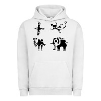 Pigment Lunar Rock divine beasts symbols Urban Hoodie - linhVisuals