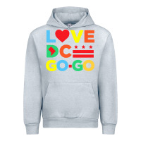 Heather Grey #love dc go go Urban Hoodie - linhVisuals