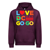 Mauve Wine #love dc go go Urban Hoodie - linhVisuals