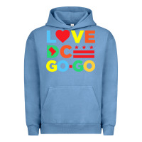 Pigment Pebble Blue #love dc go go Urban Hoodie - linhVisuals