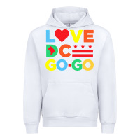 White #love dc go go Urban Hoodie - linhVisuals