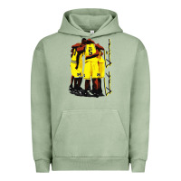 Pigment Oil Green fab 5 Urban Hoodie - linhVisuals