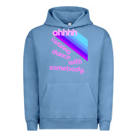 Pigment Pebble Blue ohhhhh i wanna dance with somebody Urban Hoodie - linhVisuals