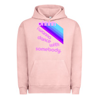 Pigment Salmon ohhhhh i wanna dance with somebody Urban Hoodie - linhVisuals