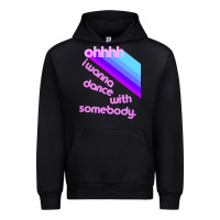 Black ohhhhh i wanna dance with somebody Urban Hoodie - linhVisuals
