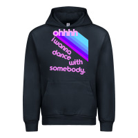 Navy ohhhhh i wanna dance with somebody Urban Hoodie - linhVisuals