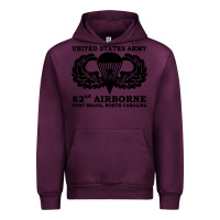 Mauve Wine army 82nd airborne Urban Hoodie - linhVisuals