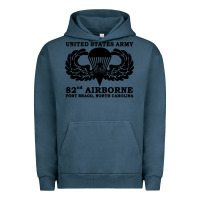 Pigment Midnight Navy army 82nd airborne Urban Hoodie - linhVisuals