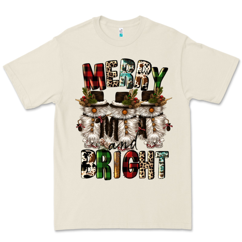 Merry And Bright Premium Tee by CowGirlArtShop | Teevron