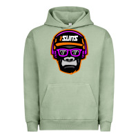 Pigment Oil Green #suns jammin gorilla Urban Hoodie - linhVisuals