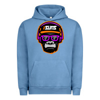 Pigment Pebble Blue #suns jammin gorilla Urban Hoodie - linhVisuals