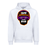 White #suns jammin gorilla Urban Hoodie - linhVisuals